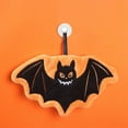 thumbnail image 1 of Toallas de mano de Halloween para cocina - Decoración de murciélagos fantasma calabaza, tela de poliéster absorbente de secado rápido con lazo para colgar para niños y baño, 1 of 6