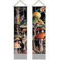 thumbnail image 2 of 2 Pcs Mushroom Tapestry Botanical Aesthetics Tapestry Psychedelic Vertical Tapestry Wall Hanging Mushroom, 2 of 9