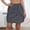 Dark Gray, variant on Women's Linen Pencil Skirts Chiffon Pants Women Stretch Belt Skirt String Button Pockets White 2X