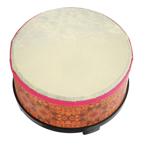 Kids Hand Drum, Educational Musical Instrument Professional Drum Set for Home School Performance Orange Texture