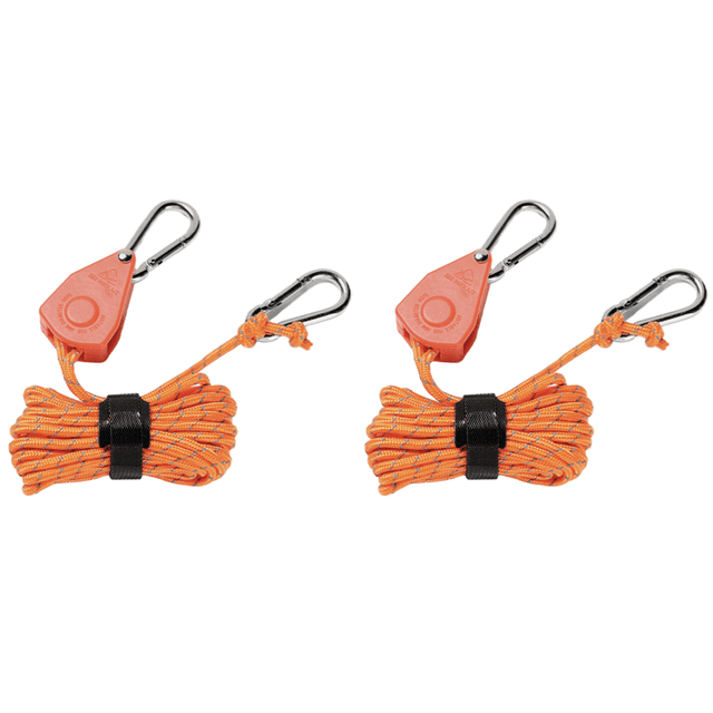 Accesorios para Acampar Reflectantes A Prueba Viento Ajustables Con Líneas Tensoras 4 Mm () Naranja