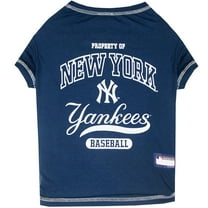 Pets First MLB New York Yankees Tee Shirt for Dogs & Cats. Officially Licensed - Small