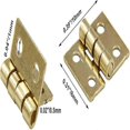 thumbnail image 2 of mini cabinet hinges 50pcs pure copper butt for diy projects, 2 of 5