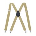thumbnail image 1 of Tirantes cruzados de 4 clips de moda negros con forma de X para hombre, 1 of 6