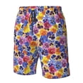 thumbnail image 4 of Fotbe The Garden Tricolor Pansy Flower Trajes de Baño Estampados para Hombre, Shorts de Verano de Secado Rápido, Ropa de Playa, Bañadores-Large, 4 of 6