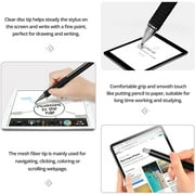 Capacitive Stylus Pen (4 Pack), Universal Stylist Pens 2 in 1 Precision Series Fine Point Disc Touch Screen for iPhone/iPad/Android/Tablet and All Screens