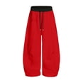 thumbnail image 4 of EnJoCho Girls Sweatpants Baggy Wide Leg Oversized Drawstring Elastic Jogger Pants Soft Bottoms For Kids Fall Holiday Everyday Casual Fashion Street Style Daily Outfit, 4 of 4