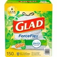 thumbnail image 5 of Glad ForceFlex Tall Kitchen White Trash Bags Original Scent (13 Gal. 150 Ct.), 5 of 5