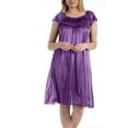thumbnail image 2 of EZI Nightgowns for Women - Soft & Breathable Satin Night Gowns for Adult Women - Medium to Plus Size Womens Sleep Shirts - Knee-Length Nightgown, 2 of 9