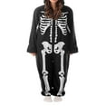 thumbnail image 4 of Ensembles de Pyjamas Assortis pour Famille une Pièce à Capuche Pyjamas Squelette d'Halloween Ensemble de Pyjamas de Vacances, 4 of 6