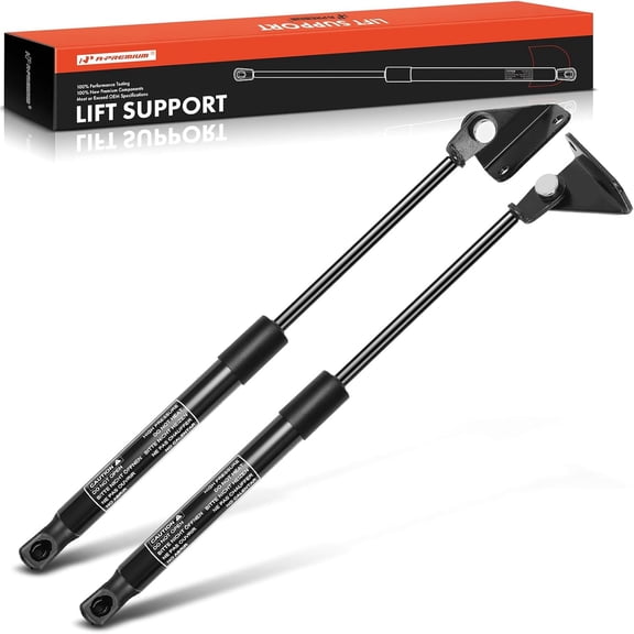 A-Premium Front Hood Lift Supports Shock Struts Compatible with Select Dodge & Mitsubishi Models - Stealth 1991-1996, 3000GT 1991-1999 - Replace# MB843869, MB843870 (2PC Set)