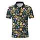 thumbnail image 4 of Pack Playeras Hombre Moda Hombre Primavera Verano Casual Manga Corta Cuello Vuelto Camisetas Estampadas Blusa Superior, 4 of 5