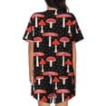 thumbnail image 6 of Sigee Forest Mushrooms for Sleepwear Casual Pjs with Pockets Women's Pajamas Sets Shorts 2 Piece Short Sleeve Lounge Sets Small, 6 of 9