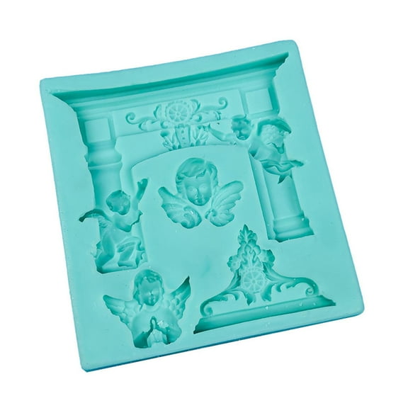 YongCo 3D Angel Mousse Silicone Mold Cookie Fondant Cake Decorating Tools Baking Mold