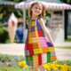 thumbnail image 5 of Fotbe Colorful Plastic Blocks Pattern Vestido de Dormir para Niñas de 3 a 10 Años, Mangas Cortas, Estilo Princesa, Pijama Camisón con Mangas Voladas-Small, 5 of 6
