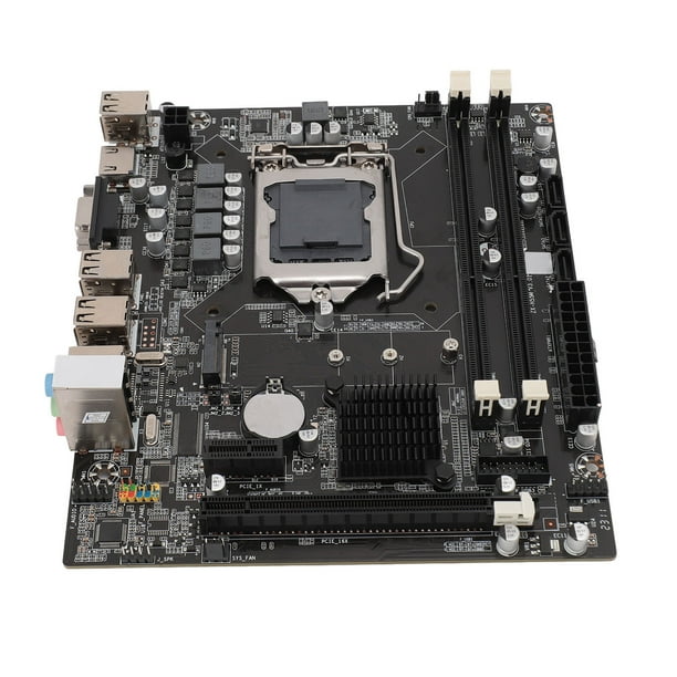 Placa Base Para Juegos De Computadora, Condensador De Estado Sólido 4 Puertos USB2.0 Placa Base Para Computadora H55 Memoria Profesional DDR3 De 8 Canales M.2 NGFF Para