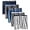 Assorted, variant on Big Men's Exposed Waistband Knit Boxers, 5 Pack