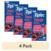 (4 pack) Ziploc Brand Storage Gallon Bags, School Supplies, Large Storage Bags for Food, 80 Count