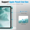 thumbnail image 4 of Fintie Magnetic Case for iPad Mini 6th Generation 2021 (8.3 Inch) - Multiple Angle Shockproof Rugged Stand Case, Soft TPU Back Cover w/Pencil Holder, 4 of 7