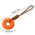 thumbnail image 2 of Dog Toys Squeaky Spiky Ring Chewers Puppy Teething Interactive Training Rope For Small Medium Large Dogs Outdoor Indoor Play Boredom, 2 of 5