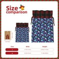 thumbnail image 3 of Rocae Skull flower tie dye Print Christmas Drawstring Linen Gift Bag with Drawstrings Treat Bag Goody Present Bags for Christmas Party Favor, 3 of 8
