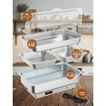 thumbnail image 5 of 2 Pack Electric Chafing Dishes Buffet Set,Roll Top Catering Chafer Server Food Warmer with Cover and 1 Full-Size Pan & 2 Half-Size Pans for Party Wedding Banquet, 5 of 7