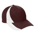 thumbnail image 4 of Yellow Rooster Men's Dry Zone Nylon Colorblock Male Cap Maroon/ White, 4 of 4