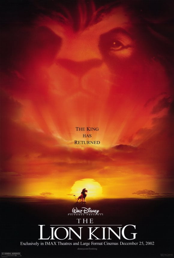 The Lion King movie POSTER (Style A) (11" x 17") (2002)