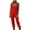 Red, variant on Women's Fleece Warm Overalls Winter Sleeveless Casual Snow Pants Adjustable Strap Bibs Jumpsuits with Pockets