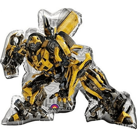 34″ Transformers BUMBLE BEE Shape Balloon • Large Foil Mylar Balloon • Party Supplies Decorations Foil Mylar Balloon