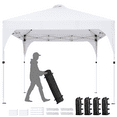 thumbnail image 4 of Alden Design 10-Person Canopy Tent with Stakes Ropes Sandbags Wheeled Bag, White, 4 of 8