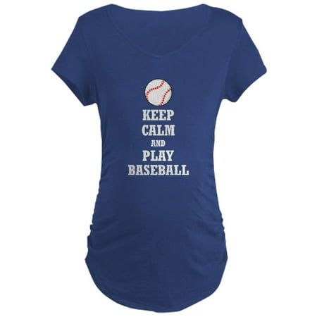 

CafePress - Keep Calm And Play Baseball - Maternity Dark T-Shirt