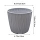 thumbnail image 3 of Maceta de plástico auto-riego de 6,9" Ripples – maceta redonda para suculentas interior y exterior con drenaje, depósito, macetas modernas ligeras, 3 of 6