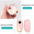 thumbnail image 4 of Key Fob Cover Compatible with BMW 2 3 5 7 Series X1 X5 X6 X7 iX i7 XM 2023-2025 Keychain Case Holder Protector,J-Pink, 4 of 6