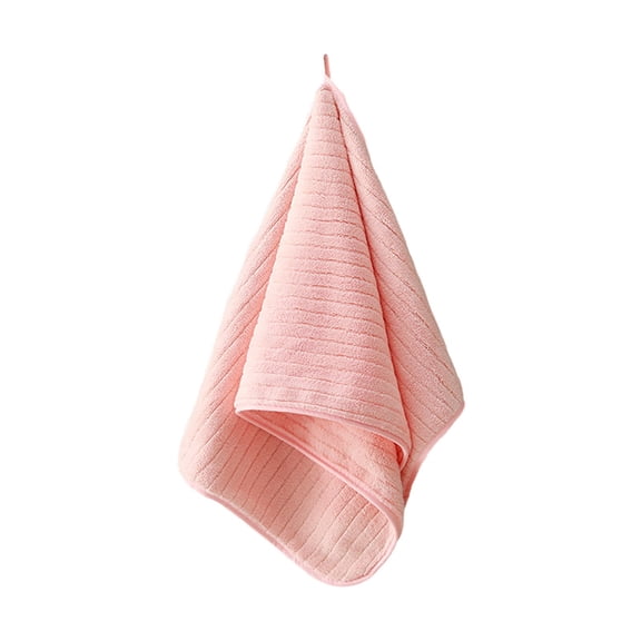 Byujiro Hand Towel Velvet Towel for Adult Daily Use at Home Absorbent Dry Hair Towel That Does Not Hair Beach Towel Strip Patterned Bath Towel Face Towel