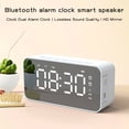 thumbnail image 5 of Q6 Wireless Bluetooth Speaker Gift Radio Alarm Clock Mirror Clock Bluetooth Audio Office Home, 5 of 6