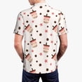 thumbnail image 4 of Balery Boba Milk Tea Printed Men’s Short Sleeve Polo Shirt, Midweight Men's Shirt,Golf Polo shirts -Medium, 4 of 9
