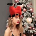 thumbnail image 1 of Fiudx Liquidación navideña Gorro navideño Gorro musical festivo Gorro de Papá Noel Suministros de decoración navideña Regalo de Navidad, 1 of 7
