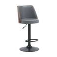 thumbnail image 4 of Set de 2 Bancos de Bar, barra, cocina Ajustables Giratorios | Asiento Acolchado Blanco con Base Negra, 4 of 6