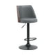 thumbnail image 4 of Set de 2 Bancos de Bar, barra, cocina Ajustables Giratorios | Asiento Acolchado Blanco con Base Negra, 4 of 6