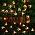 thumbnail image 5 of Guirnalda de luces solares de abeja de 6,5 m, 30 luces LED, para decoración interior y exterior, color blanco cálido, 5 of 5