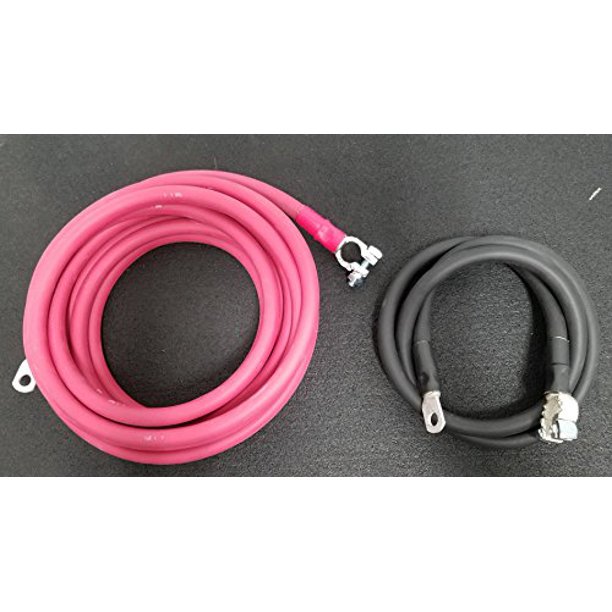 AC/DC Wire And Supply Battery Relocation Kit, 1/0 Gauge Heavy Duty, Top