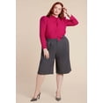 thumbnail image 3 of ELOQUII Women's Plus Size Drape Front Blouse, 3 of 3