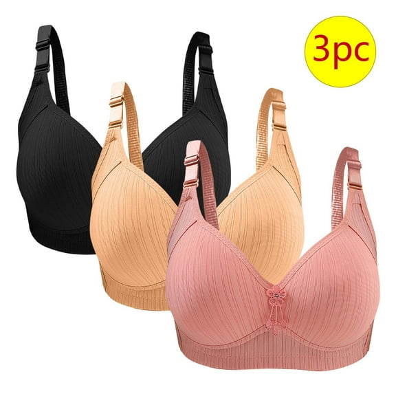 LLYWEY Women Bras Full-Coverage Bras No Underwire Ladies Training Bra Style-1268 Women Padded Bra Feature Adult Female Running Sports Bras Beige 38B