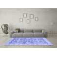 thumbnail image 3 of Ahgly Company Indoor Square Oriental Blue Traditional Area Rugs, 7' Square, 3 of 4