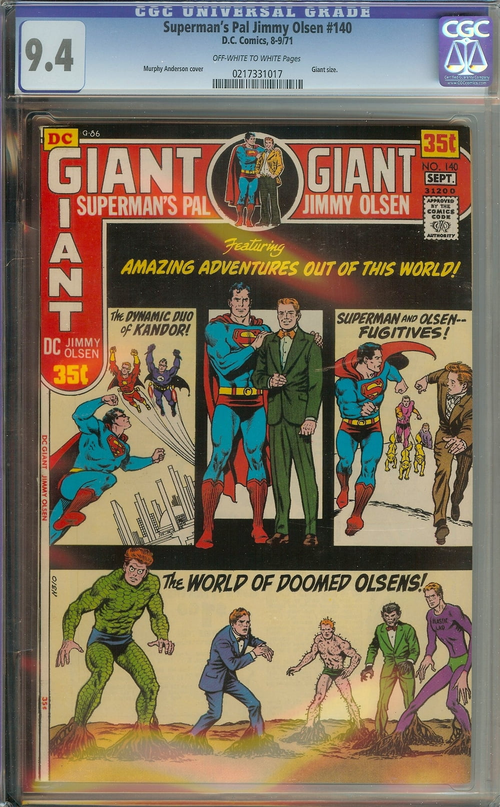 Cover of Superman's Pal, Jimmy Olsen #140