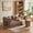 brown, variant on Studyset 5-in-1 Convertible Sofa Bed, 79-Inch Corduroy Floor Sofa with 4 Pillows & 2 Cup Holders, Loveseat Sleeper Sofa Armless Deep Seat Cushion, Boneless Couch Bed