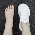thumbnail image 7 of KOLILI Wide Toe Box Sneakers Women Hands Free Slip On Nurse Shoes Non Slip Work Shoes Women Wide Width All White 8 US/40 EU, 7 of 7