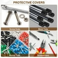 thumbnail image 4 of Uxcell 15mm/0.59" Rubber End Caps 44Pcs Covers Flexible Caps Covers Blot Protector Black, 4 of 6