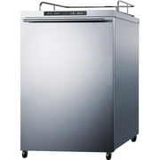 Summit Commercial 24-Inch 5.6 Cu. Ft. Outdoor Rated DIY Tap Beer Dispenser / Kegerator - Horizontal Handle - SBC635MOS7NKHH